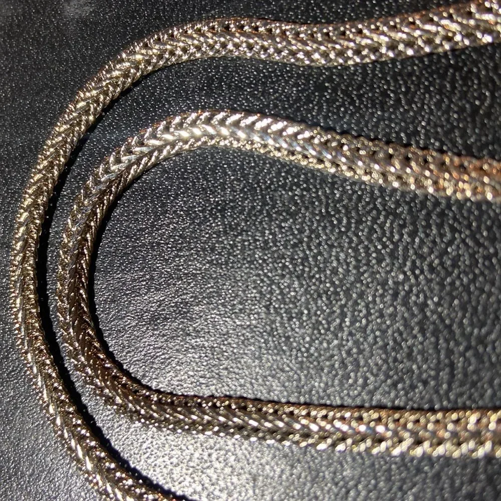 24K GOLD PLATED SILVER THICK CABLE NECKLACE